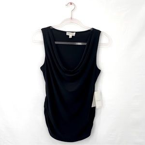 Cowl neck black blouse. Never been worn, still with tags.